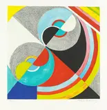 Arc en ciel by Sonia Delaunay, 1971, Lithograph in colors, sold Oct 2009