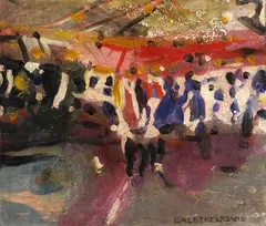 Lou Albert-Lasard, Personengruppe, 1910, Oil on canvas