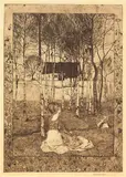 Heinrich Vogeler, Frühling, 1896, Etching