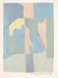 Serge Poliakoff, Composition bleue, rosé et grise