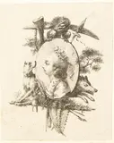 Dominique Vivant Denon, 3 Blätter: "La Duchesse de Parme", "Catarina Citto", "die Erzählerin" nach Constantina Coltellini, Etching