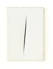 Lucio Fontana, Concetto Spaziale, 1960, Acrylic on canvas