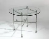 Diego Giacometti, Table-feuilles modèle de salle à manger aux grenouilles