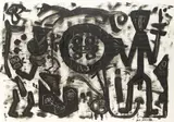 Figürliche Komposition by A. R. Penck, 1980, Acrylic, sold Jun 2009