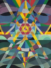 Lothar Schreyer, Meerstern, 1950, Oil