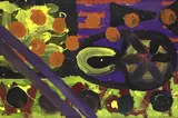 Ohne Titel by A. R. Penck, Acryl auf Karton auf Holzplatte aufgezogen, sold Jun 2009