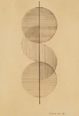 Erich Borchert, Geometrische Komposition, 1928, Pen and India ink drawing