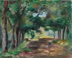 Pierre-Auguste Renoir, Allée d'arbres (Allée à Cagnes), 1900, Oil on canvas