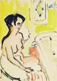 Sitzender Akt by Ernst Ludwig Kirchner, 1909, Watercolour, sold Jun 2009