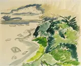 Fehmarnküste by Ernst Ludwig Kirchner, 1912, Watercolour, sold Jun 2009