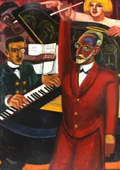 Prosper De Troyer, Erik Satie (Le prélude), 1925, Oil on canvas