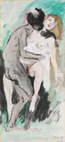 Lovis Corinth, Neger und Blondine, 1911, Watercolour