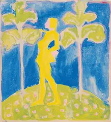 Malvolio by August Macke, 1907, Watercolour, sold Jun 2009