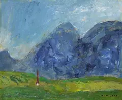 Inntal by Alfons Walde, 1935, Oil on cardboard, sold Jun 2009