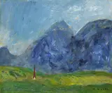 Alfons Walde, Inntal, 1935, Oil on cardboard