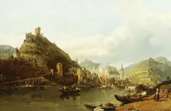 George Clarkson Stanfield, Cochem an der Mosel mit Blick auf die Ruinen der Reichsburg, 1857, Oil on canvas