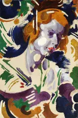 Portraitstudie Lu by William Wauer, 1922, Oil on canvas, sold Jun 2009