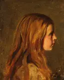 Franz von Lenbach, Porträtstudie eines Mädchens