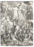 Die Beweinung Christi by Albrecht Durer, 1498, Woodcut, sold Jun 2009