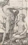 Apollo und Diana by Albrecht Durer, 1503, Engraving, sold Jun 2009