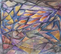 Philip Pfeifer, Engelsflocken, 1977, Acrylic on canvas