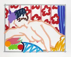 Judy reaching over table by Tom Wesselmann, 1997, Silkscreen in colours, sold Apr 2009