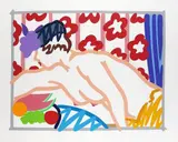 Tom Wesselmann, Judy reaching over table, 1997, Silkscreen in colours
