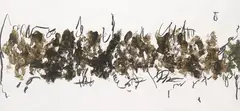 Brigitte Matschinsky-Denninghoff, Sequenzen I (aus: Horizonte), 2003, Charcoal