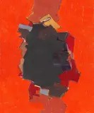 Francis Bott, Composition noire et rouge