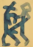 A. R. Penck, Paar, 1960, Brush and India ink drawing