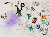 Jean Tinguely, Caro Sergio, 1975, Ball-point drawing