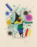 Aus: Joan Miró Lithographe I by Joan Miró, 1972, Lithograph in colours, sold Apr 2009
