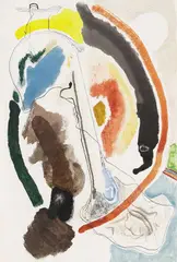 Carl Buchheister, Komposition Nepa II, 1953, Mixed media