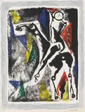 Acrobata by Marino Marini, 1956, Lithograph in colours, sold Apr 2009