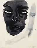 Rainer Fetting, Puerto Rico Face, 1984, Watercolour