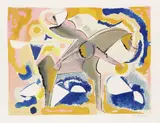 Aus: Von Farbe zu Form (From Color to Form) by Marino Marini, 1969, Lithograph in colours, sold Apr 2009
