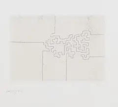 Bideak by Eduardo Chillida, 1979, Etching, sold Apr 2009