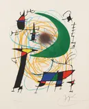 Aus: Joan Miró Lithographe I by Joan Miró, 1972, Lithograph in colours, sold Apr 2009
