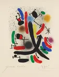 Aus: Joan Miró Lithographe I by Joan Miró, 1972, Lithograph in colours, sold Apr 2009