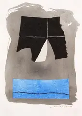 Ohne Titel by Giuseppe Santomaso, 1976, Watercolour, sold Apr 2009