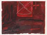 Antoni Tàpies, Traspuar, 1987, Etching and aquatint in colours