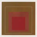 White Lines Squares IV by Josef Albers, 1966, Lithograph in colours, sold Apr 2009