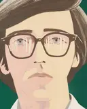 Alex Katz, Portrait of a Poet: Kenneth Koch