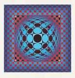 Hang by Victor Vasarely, 1979, Silkscreen in colours, sold Apr 2009