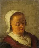 Adriaen van Ostade, Bildnis einer Bäuerin, 1670, Oil on canvas