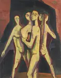 Jünglingsgruppe by Karl Hofer, 1954, Oil on canvas, sold Apr 2009