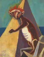Chimäre by Karl Hofer, 1951, Oil on canvas, sold Apr 2009