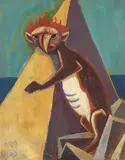 Chimäre by Karl Hofer, 1951, Oil on canvas, sold Apr 2009