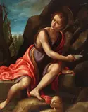 Cristofano Allori, Zugeschrieben - San Giovanni, Oil on canvas