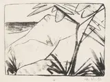 Otto Mueller, Dünen auf Sylt, 1920, Lithograph